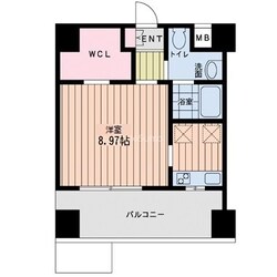 恵美須町駅 徒歩2分 14階の物件間取画像